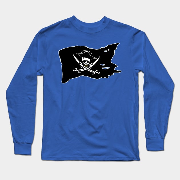 Jolly Roger Long Sleeve T-Shirt by Mamon